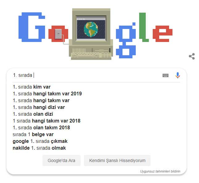 Google Sıra Bulucu